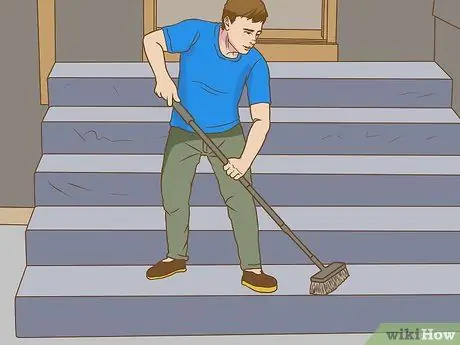 Очистите бетонные ступени, шаг 12