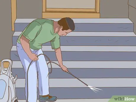 Очистите бетонные ступени, шаг 14