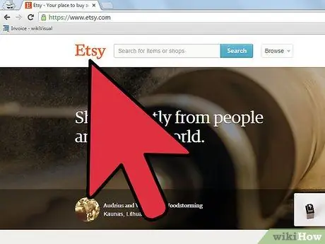 Удаление или изменение общедоступного отображаемого имени на Etsy, шаг 1