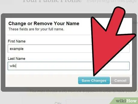 Удаление или изменение общедоступного отображаемого имени на Etsy Step 4