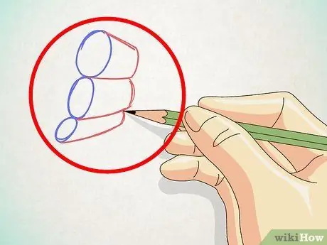 Нарисуйте указывающую руку. Шаг 2 Нарисуйте указывающую руку. Шаг 2