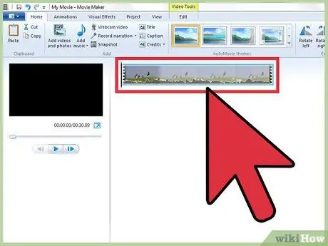 Увеличьте скорость видео в Windows Movie Maker Шаг 1 Увеличьте скорость видео в Windows Movie Maker Шаг 1