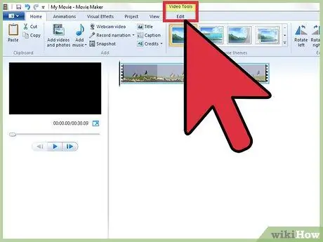 Увеличьте скорость видео в Windows Movie Maker Шаг 2 Увеличьте скорость видео в Windows Movie Maker Шаг 2