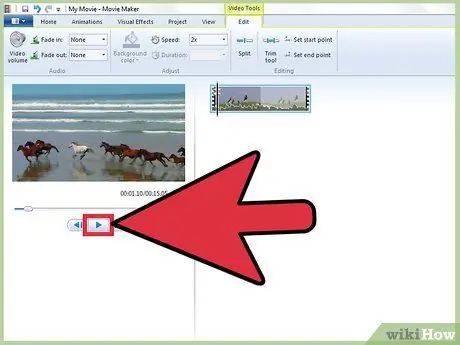 Увеличьте скорость видео в Windows Movie Maker Шаг 5 Увеличьте скорость видео в Windows Movie Maker Шаг 5
