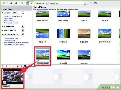 Увеличьте скорость видео в Windows Movie Maker Шаг 8 Увеличьте скорость видео в Windows Movie Maker Шаг 8