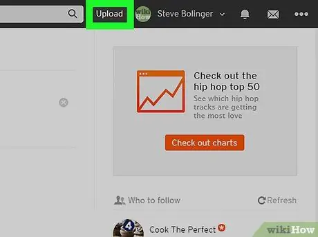 Загрузите песню в Soundcloud на ПК или Mac Шаг 2 Загрузите песню в Soundcloud на ПК или Mac Шаг 2