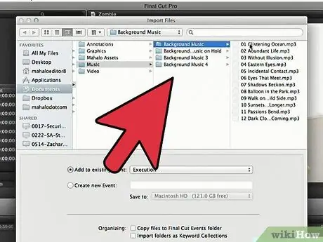 Добавление музыки в Final Cut Pro Шаг 11 Добавление музыки в Final Cut Pro Шаг 11
