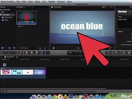 Добавление текста поверх видео в Final Cut Pro, шаг 11 Добавление текста поверх видео в Final Cut Pro, шаг 11