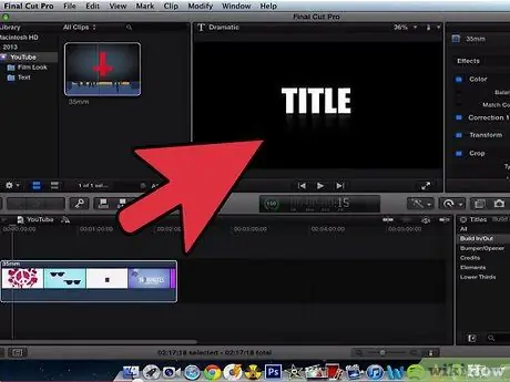Добавление текста поверх видео в Final Cut Pro, шаг 7 Добавление текста поверх видео в Final Cut Pro, шаг 7