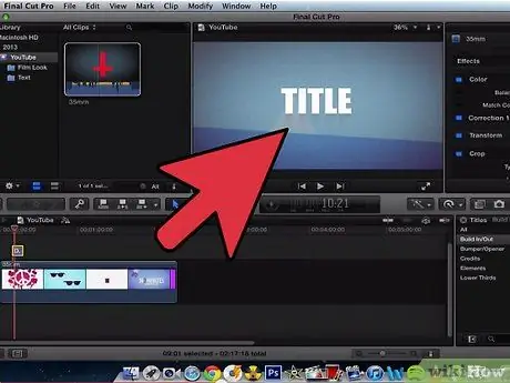 Добавление текста поверх видео в Final Cut Pro, шаг 9 Добавление текста поверх видео в Final Cut Pro, шаг 9