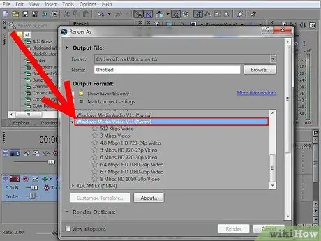Сохранение проекта в формате Youtube на Sony Vegas Шаг 3 Сохранение проекта в формате Youtube на Sony Vegas Шаг 3