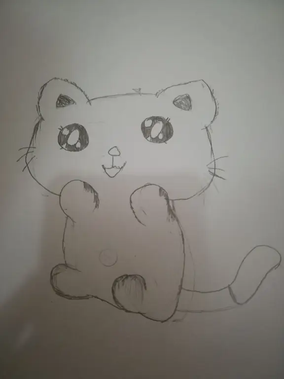 Как нарисовать кота Kawaii: 12 шагов (с картинками)