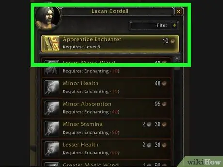 Распылять чары в World of Warcraft, шаг 2 Распылять чары в World of Warcraft, шаг 2