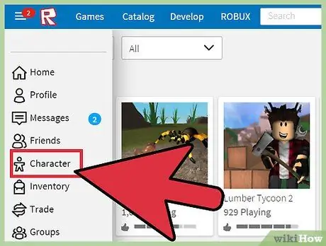 Настройте своего персонажа в Roblox, шаг 2 Настройте своего персонажа в Roblox, шаг 2