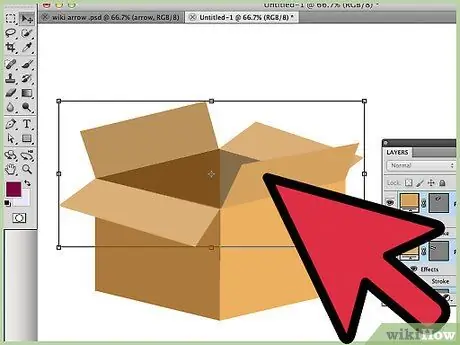 Создание 3D-коробки в Photoshop. Шаг 9 Создание 3D-коробки в Photoshop. Шаг 9
