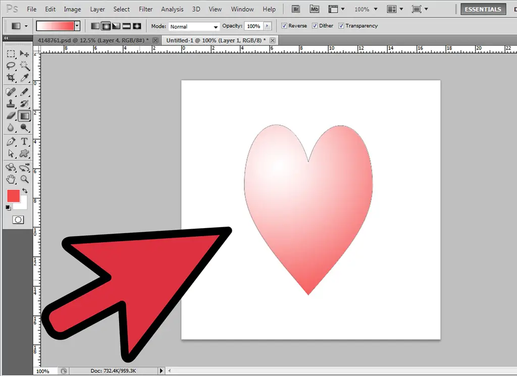 Как сделать форму сердца в Photoshop: 14 шагов (с изображениями)