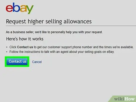 Увеличьте лимит продаж на eBay, шаг 5 Увеличьте лимит продаж на eBay, шаг 5