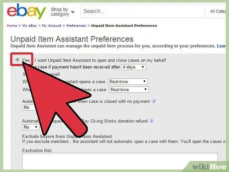 Включите Помощник по неоплаченным товарам на eBay Шаг 7 Включите Помощник по неоплаченным товарам на eBay Шаг 7