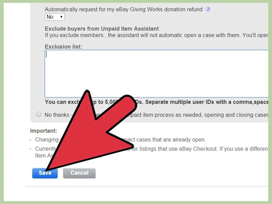 Как включить помощника по неоплаченным предметам на eBay: 12 шагов