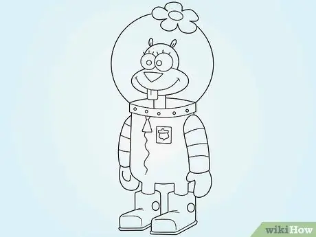 Рисуем Sandy Cheeks из SpongeBob SquarePants Шаг 8 Рисуем Sandy Cheeks из SpongeBob SquarePants Шаг 8