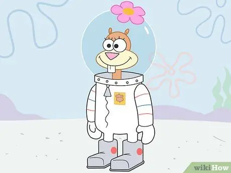 Рисуем Sandy Cheeks из SpongeBob SquarePants Шаг 9 Рисуем Sandy Cheeks из SpongeBob SquarePants Шаг 9