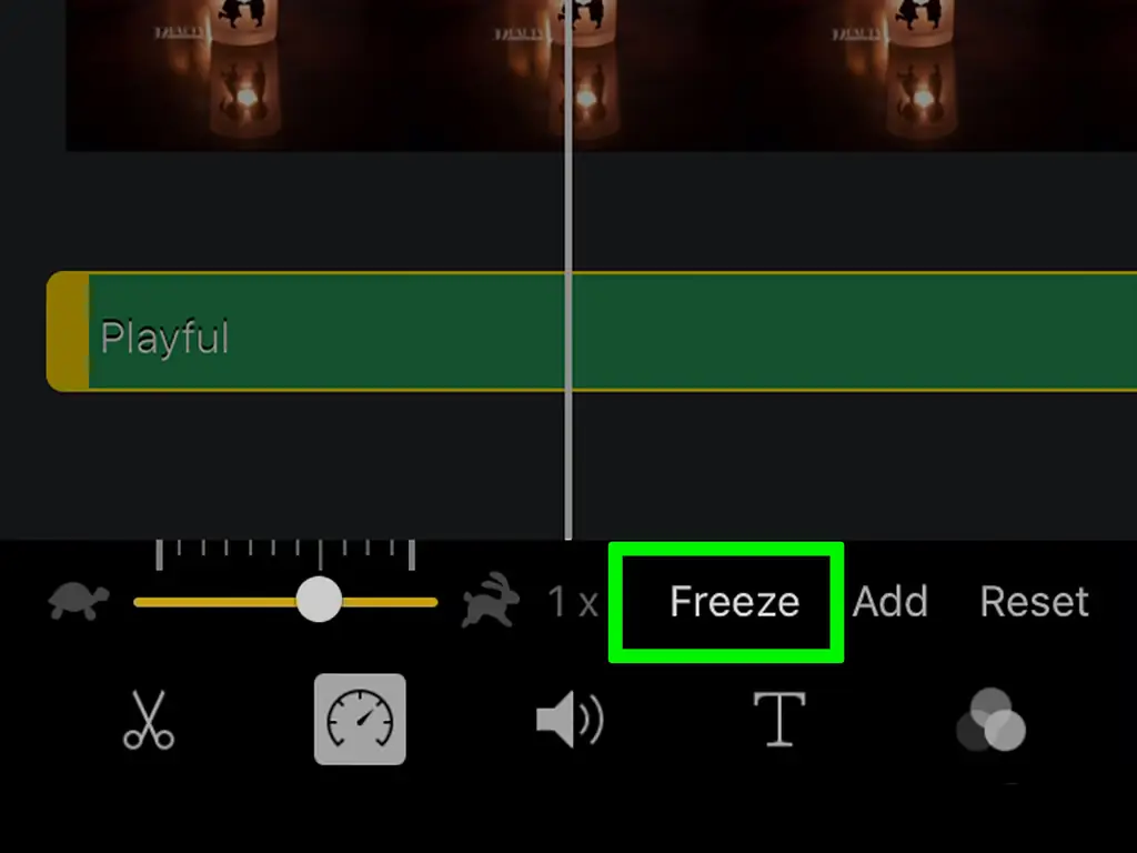 Как добавить стоп-кадр в IMovie
