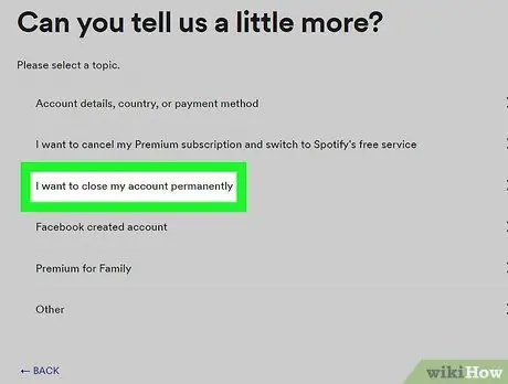 Удалите свою учетную запись Spotify Шаг 10 Удалите свою учетную запись Spotify Шаг 10