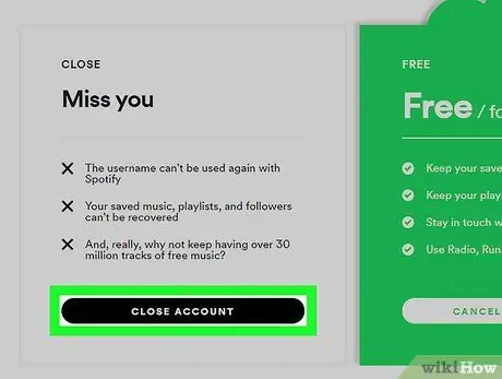 Удалите свою учетную запись Spotify Шаг 11 Удалите свою учетную запись Spotify Шаг 11