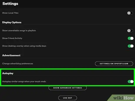 Отключить или включить автозапуск на Spotify Шаг 8 Отключить или включить автозапуск на Spotify Шаг 8