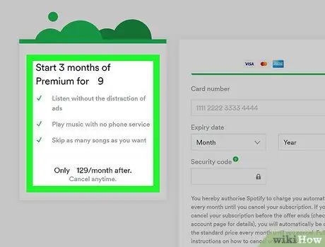 Обновите бесплатную версию до Premium на Spotify Step 7 Обновите бесплатную версию до Premium на Spotify Step 7