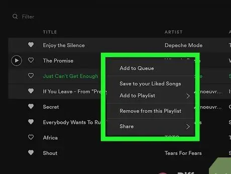 Удалить песни из Spotify Шаг 11 Удалить песни из Spotify Шаг 11