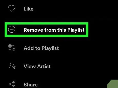Удалить песни из Spotify Шаг 7 Удалить песни из Spotify Шаг 7