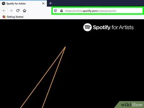 Создание учетной записи исполнителя Spotify Шаг 1 Создание учетной записи исполнителя Spotify Шаг 1