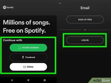 Войдите в Spotify Шаг 2 Войдите в Spotify Шаг 2