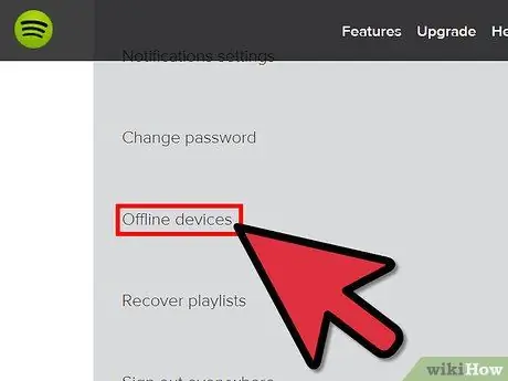 Удалите автономные устройства Spotify Шаг 4