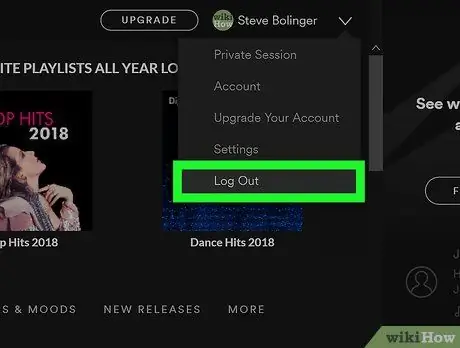 Выйдите из Spotify Шаг 7 Выйдите из Spotify Шаг 7