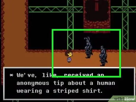 Пощадите королевскую гвардию в Undertale Step 1 Пощадите королевскую гвардию в Undertale Step 1
