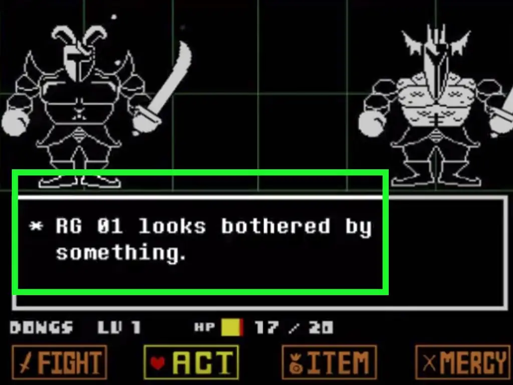 Как пощадить королевскую гвардию в Undertale: 6 шагов