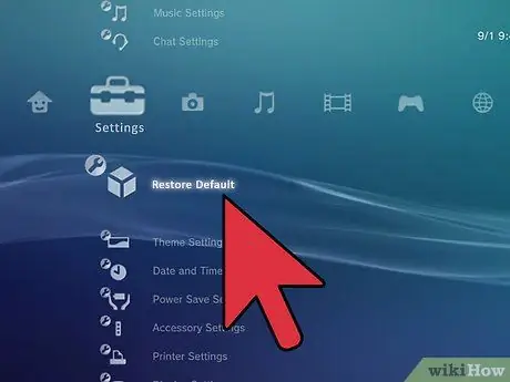 Сбросьте настройки PSP Шаг 7 Сбросьте настройки PSP Шаг 7