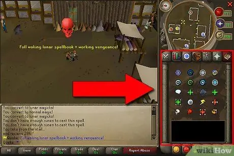 Разыграйте заклинание в RuneScape, шаг 2 Разыграйте заклинание в RuneScape, шаг 2