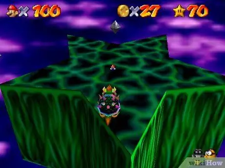 Победите третьего баузера в Super Mario 64, шаг 10