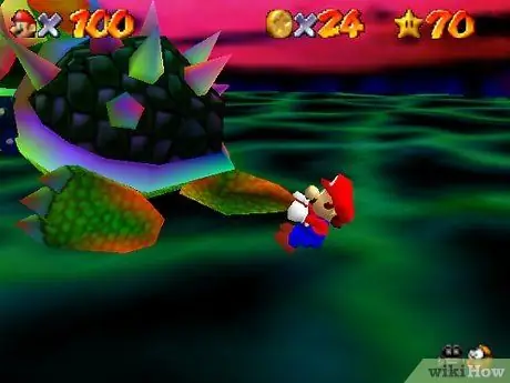 Победите третьего баузера в Super Mario 64, шаг 3