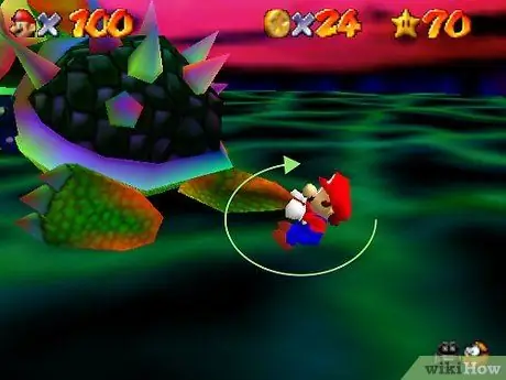 Победите третьего баузера в Super Mario 64, шаг 6