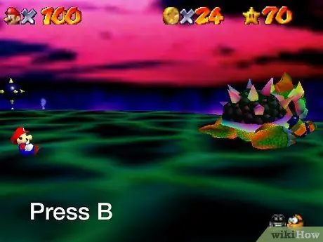 Победите третьего баузера в Super Mario 64, шаг 8