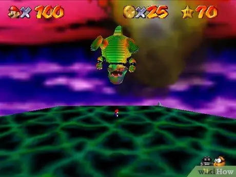 Победите третьего баузера в Super Mario 64, шаг 9