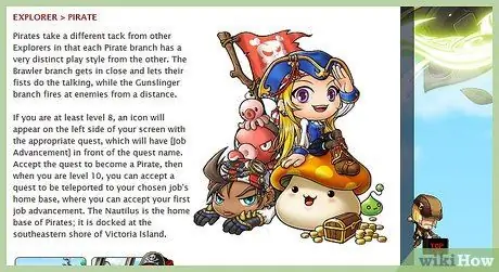 Выберите работу в Maplestory Step 1Bullet6