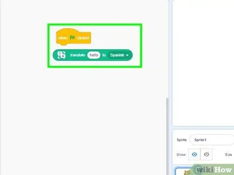 Используйте расширение Translate in Scratch Step 5