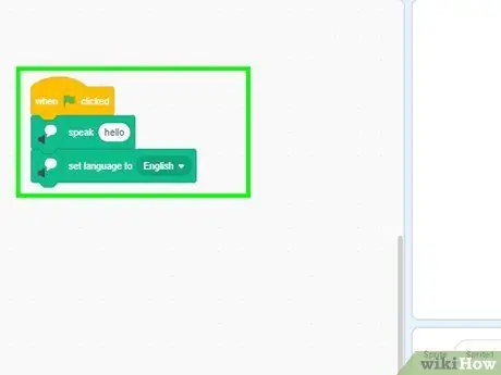 Используйте расширение Translate in Scratch Step 8