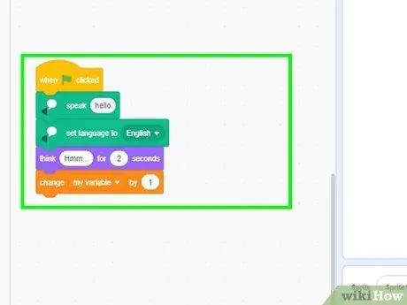 Используйте расширение Translate in Scratch Step 9