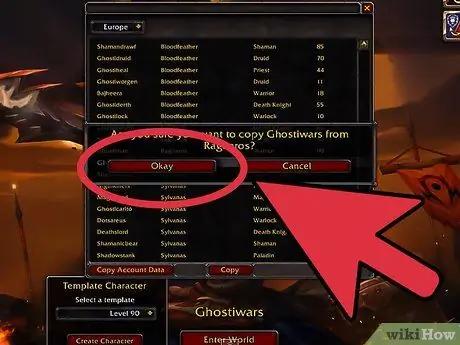 Доступ к общедоступной тестовой области в World of Warcraft Step 7